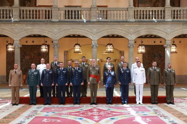 13-07-2026 King Felipe during an audience with Grupo de Generales de Division, Grupo de Coroneles y Capitanes de Navio in Madrid. Â  Copyright: xPPEx