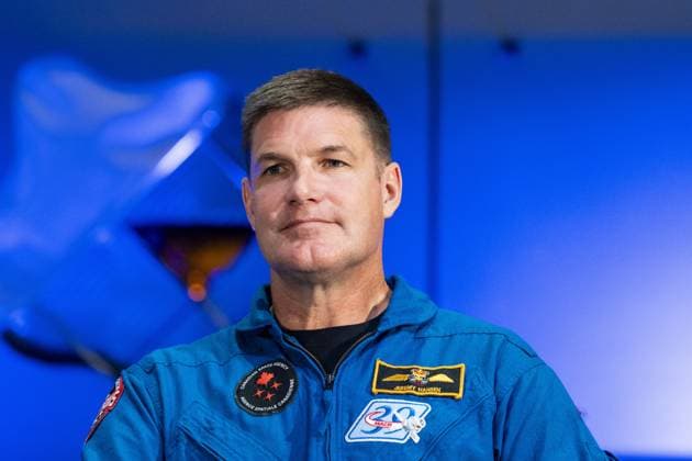 NOORDWIJK - Astronaut Jeremy Hansen during a press conference at ESTEC, the Dutch facility of the European Space Agency (ESA). The four astronauts flew around the moon in April during the Artemis II flight. LINA SELG ANP netherlands out - belgium out  Copyright: xx x563461640x originalFilename: 563461640.jpg