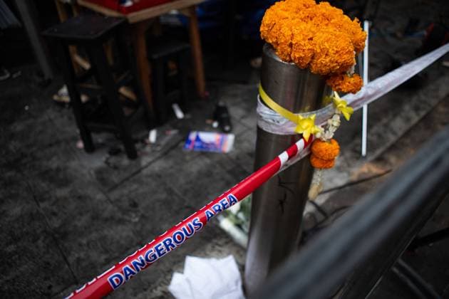 Deadly Bangkok Restaurant Fire Kills 27 and Injures 63 BANGKOK, THAILAND JULY 13, 2026: The aftermath of a fire is seen at a restaurant and bar on Ladprao Road in Bangkok s Chatuchak district, Thailand, on July 13, 2026, after a blaze swept through the premises the previous night. According to authorities, the fire broke out on the evening of July 12 and resulted in 27 fatalities and 63 injuries. Emergency services and investigators were deployed to the scene to assist victims, secure the area, and determine the cause of the fire. The incident ranks among the deadliest urban fires in Thailand in recent years and has prompted renewed attention to fire safety measures in public entertainment venues. BANGKOK TH Copyright: x xTEERAxNOISAKRANx xJNAxPressx