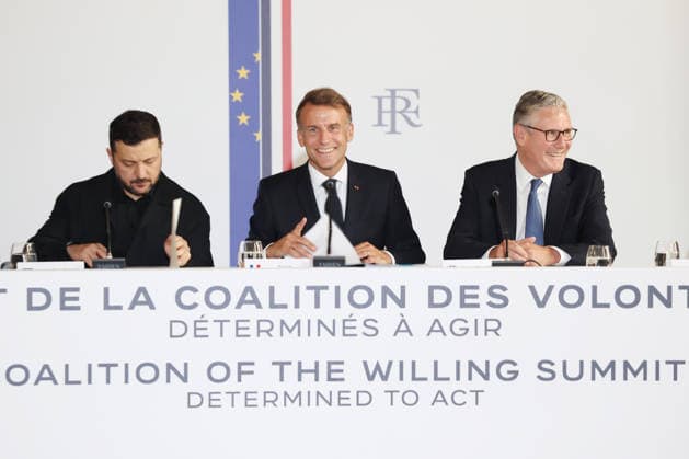 Coalition of the Willing meeting in Paris 13 07 2026. Paris, France. Prime Minister Keir Starmer, Antonio Costa, President of the European Council, Friedrich Merz, Chancellor of Germany, Volodymyr Zelenskyy, President of Ukraine, Emmanuel Macron, President of France, Donald Tusk, Prime Minister of Poland and Ursula von der Leyen, President of the European Commission attend Coalition of the Willing meeting in Paris., Credit:Ben Perry B66 Avalon France, Greater London, Paris, 10 Downing Street  Copyright: xBenxPerryx xB66x xAvalonx 1116359575