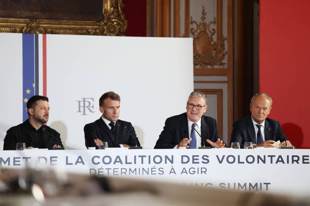 Coalition of the Willing meeting in Paris 13 07 2026. Paris, France. Prime Minister Keir Starmer, Antonio Costa, President of the European Council, Friedrich Merz, Chancellor of Germany, Volodymyr Zelenskyy, President of Ukraine, Emmanuel Macron, President of France, Donald Tusk, Prime Minister of Poland and Ursula von der Leyen, President of the European Commission attend Coalition of the Willing meeting in Paris., Credit:Ben Perry B66 Avalon France, Greater London, Paris, 10 Downing Street  Copyright: xBenxPerryx xB66x xAvalonx 1116359588