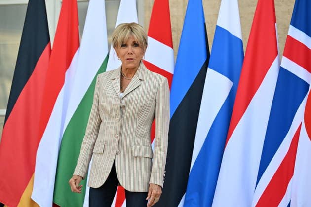 Coalition of the Willing Leaders Summit on Ukraine PARIS, FRANCE - JULY 13: French President s wife Brigitte Macron arrives for a dinner of the Coalition of the Willing on Ukraine at The Elysee Presidential Palace in Paris, France, on July 13, 2026. Mustafa Yalcin Anadolu Paris France. Editorial use only. Please get in touch for any other usage.  Copyright: x2026xAnadoluxMustafaxYalcinx