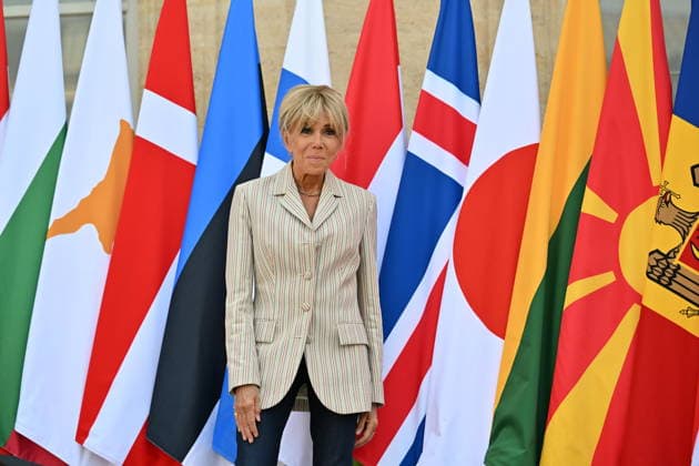 Coalition of the Willing Leaders Summit on Ukraine PARIS, FRANCE - JULY 13: French President s wife Brigitte Macron arrives for a dinner of the Coalition of the Willing on Ukraine at The Elysee Presidential Palace in Paris, France, on July 13, 2026. Mustafa Yalcin Anadolu Paris France. Editorial use only. Please get in touch for any other usage.  Copyright: x2026xAnadoluxMustafaxYalcinx