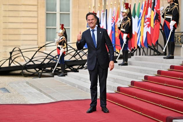 Coalition of the Willing Leaders Summit on Ukraine PARIS, FRANCE - JULY 13: NATO Secretary General Mark Rutte arrives for a dinner of the Coalition of the Willing on Ukraine at The Elysee Presidential Palace in Paris, France, on July 13, 2026. Mustafa Yalcin Anadolu Paris France. Editorial use only. Please get in touch for any other usage.  Copyright: x2026xAnadoluxMustafaxYalcinx