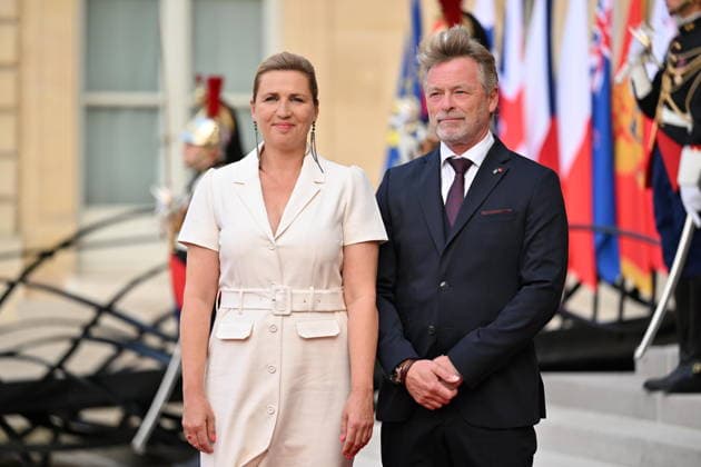 Coalition of the Willing Leaders Summit on Ukraine PARIS, FRANCE - JULY 13: Danish Prime Minister Mette Frederiksen and her husband Bo Tengberg arrive for a dinner of the Coalition of the Willing on Ukraine at The Elysee Presidential Palace in Paris, France, on July 13, 2026. Mustafa Yalcin Anadolu Paris France. Editorial use only. Please get in touch for any other usage.  Copyright: x2026xAnadoluxMustafaxYalcinx
