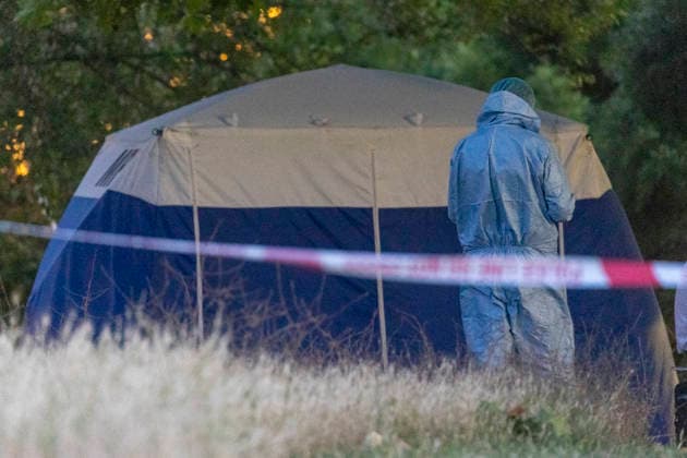 July 13, 2026, London, London, UK: London, UK. Emergency services at the scene in Hackney Downs, east London, following the fatal stabbing of a man in his late 20s. Police were called at around 1. 45pm to reports of a stabbing in a park near a school. Despite the efforts of paramedics, the victim died at the scene. London UK  - ZUMAl94_ 20260713_zaf_l94_016 Copyright: xMarcinxNowakx