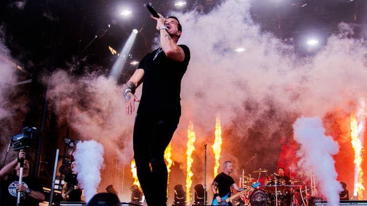 Creed Closes out Rockin Thunder Edmonton in True Rock Style in Canada - 12 Jul 2026 Scott Stapp, Lead singer for Creed performs at Rockin Thunder in Edmonton. Edmonton Canada Copyright: xRonxPalmerx xSOPAxImagesx 2026_07_12Creed851696