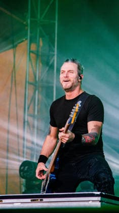 Creed Closes out Rockin Thunder Edmonton in True Rock Style in Canada - 12 Jul 2026 Brian Marshall, rhythm guitarist for Creed performs at Rockin Thunder in Edmonton. Edmonton Canada Copyright: xRonxPalmerx xSOPAxImagesx 2026_07_12Creed851919