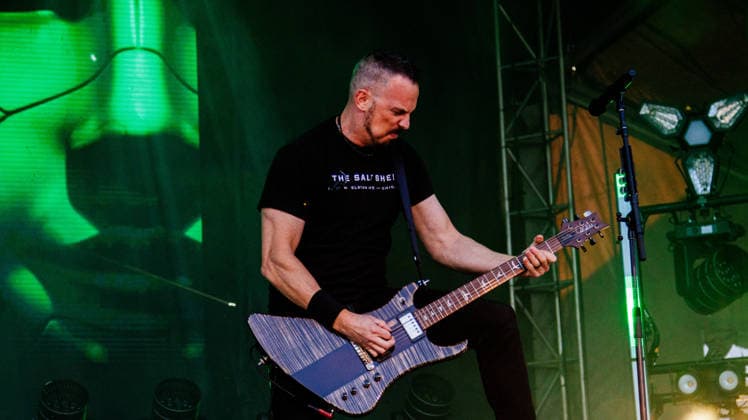 Creed Closes out Rockin Thunder Edmonton in True Rock Style in Canada - 12 Jul 2026 Mark Tremonti, lead guitarist for Creed performs at Rockin Thunder in Edmonton. Edmonton Canada Copyright: xRonxPalmerx xSOPAxImagesx 2026_07_12Creed851944