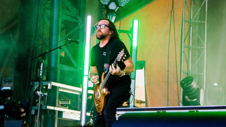 Creed Closes out Rockin Thunder Edmonton in True Rock Style in Canada - 12 Jul 2026 Eric Friedman of Creed performs at Rockin Thunder in Edmonton. Edmonton Canada Copyright: xRonxPalmerx xSOPAxImagesx 2026_07_12Creed852116