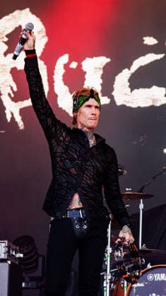 July 12, 2026, Edmonton, Alberta, Canada: Josh Todd from California hard rock band Buck Cherry performs at Rockin Thunder in Edmonton. Edmonton Canada - ZUMAs197 20260712_aaa_s197_406 Copyright: xRonxPalmerx