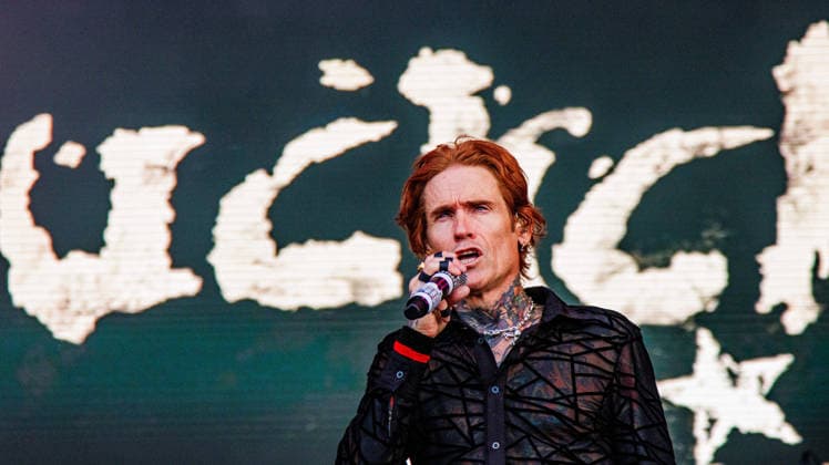 July 12, 2026, Edmonton, Alberta, Canada: Josh Todd from California hard rock band Buck Cherry performs at Rockin Thunder in Edmonton. Edmonton Canada - ZUMAs197 20260712_aaa_s197_407 Copyright: xRonxPalmerx