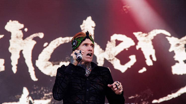 July 12, 2026, Edmonton, Alberta, Canada: Josh Todd from California hard rock band Buck Cherry performs at Rockin Thunder in Edmonton. Edmonton Canada - ZUMAs197 20260712_aaa_s197_409 Copyright: xRonxPalmerx