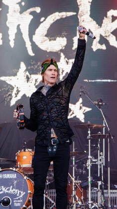 California Based Buck Cherry rocks the Rockin Thunder Edmonton stage - 12 Jul 2026 Josh Todd from California hard rock band Buck Cherry performs at Rockin Thunder in Edmonton. Edmonton Canada Copyright: xRonxPalmerx xSOPAxImagesx 2026_07_12BuckCherry851105