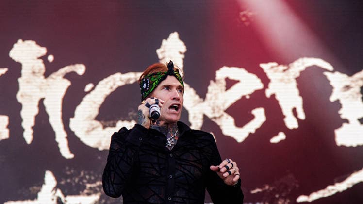 California Based Buck Cherry rocks the Rockin Thunder Edmonton stage - 12 Jul 2026 Josh Todd from California hard rock band Buck Cherry performs at Rockin Thunder in Edmonton. Edmonton Canada Copyright: xRonxPalmerx xSOPAxImagesx 2026_07_12BuckCherry851176