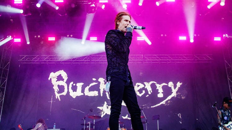 California Based Buck Cherry rocks the Rockin Thunder Edmonton stage - 12 Jul 2026 Josh Todd from California hard rock band Buck Cherry performs at Rockin Thunder in Edmonton. Edmonton Canada Copyright: xRonxPalmerx xSOPAxImagesx 2026_07_12BuckCherry851338