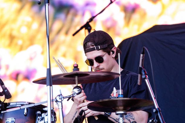 Local Alberta band Chilio opens day 2 of the Rockin Thunder Edmonton stage - 12 Jul 2026 Blaine Stillman (drums) from Alberta based band, Chilio performs at Rockin Thunder in Edmonton and winning a spot on the main stage in Battle of the Bands. Calgary Based Rock Band, Chilio won the Battle of the Bands which included a spot on the Main Stage at Rockin Thunder Edmonton opening for Creed on Day 2 of the Festival Edmonton Canada Copyright: xRonxPalmerx xSOPAxImagesx 2026_07_12_Chilio_848840