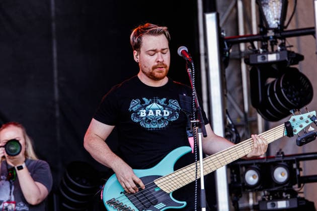 July 12, 2026, Edmonton, Alberta, Canada: James Alexander (bass guitar) from Alberta based band, Chilio performs at Rockin Thunder in Edmonton and winning a spot on the main stage in Battle of the Bands. Calgary Based Rock Band, Chilio won the Battle of the Bands which included a spot on the Main Stage at Rockin Thunder Edmonton opening for Creed on Day 2 of the Festival Edmonton Canada - ZUMAs197 20260712_aaa_s197_414 Copyright: xRonxPalmerx