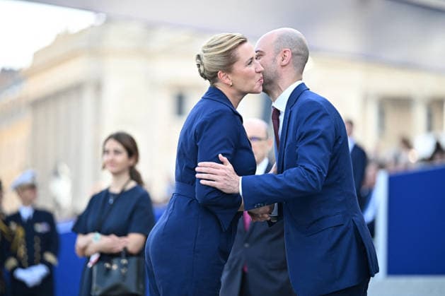 Bastille Day Parade - Place de la Concorde - Paris Denmark s Prime Minister Mette Frederiksen arrives for the annual Bastille Day military parade on the Place de la Concorde in Paris, France, on July 14, 2026. Photo by Jeanne Accorsini Pool ABACAPRESS.COM Paris France  Copyright: xAccorsinixJeanne Pool ABACAx