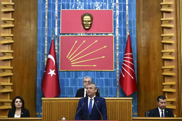CHP Group Meeting ANKARA, TURKIYE – JULY 14: Chairman of the Republican People s Party (CHP) Ozgur Ozel delivers a speech as he attends his party s parliamentary group meeting at the Grand National Assembly of Turkiye in Ankara, Turkiye, on July 14, 2026. Mehmet Futsi Anadolu Ankara Turkey. Editorial use only. Please get in touch for any other usage.  Copyright: x2026xAnadoluxMehmetxFutsix