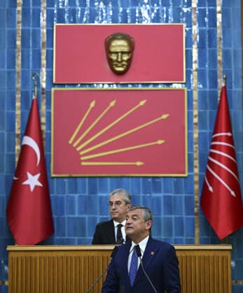 CHP Group Meeting ANKARA, TURKIYE – JULY 14: Chairman of the Republican People s Party (CHP) Ozgur Ozel delivers a speech as he attends his party s parliamentary group meeting at the Grand National Assembly of Turkiye in Ankara, Turkiye, on July 14, 2026. Mehmet Futsi Anadolu Ankara Turkey. Editorial use only. Please get in touch for any other usage.  Copyright: x2026xAnadoluxMehmetxFutsix