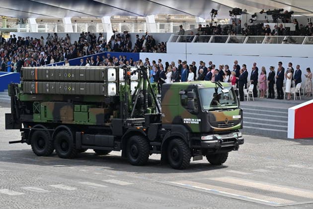 Bastille Day military parade in Paris PARIS, FRANCE - JULY 14: Soldiers ride on military tanks during the traditional Bastille Day military parade on the Place de la Concorde in Paris, France on July 14, 2026. Mustafa Yalcin Anadolu Paris France. Editorial use only. Please get in touch for any other usage.  Copyright: x2026xAnadoluxMustafaxYalcinx