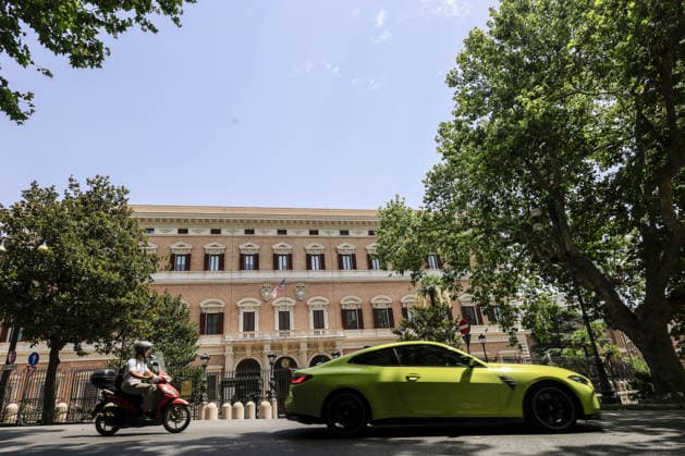 Talks between Israeli and Lebanon officials in Rome ROME, ITALY - JULY 14: An exterior view of the U.S. Embassy where Lebanon and Israel are holding the sixth round of their negotiations in Rome, Italy, on July 14, 2026. Beirut is seeking progress towards securing an Israeli withdrawal from southern Lebanon under a U.S.-brokered deal. Riccardo De Luca Anadolu Rome Italy. Editorial use only. Please get in touch for any other usage.  Copyright: x2026xAnadoluxRiccardoxDexLucax