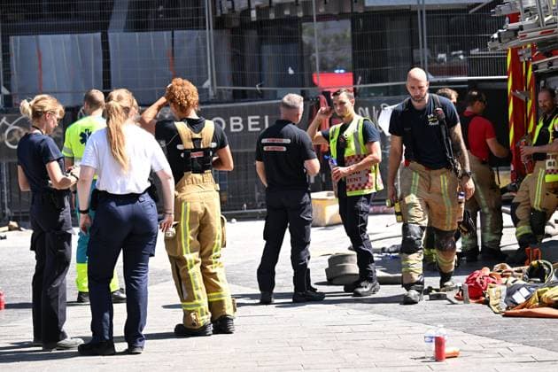 Fire in the OXY building on Place De Brouckère BRUSSELS, BELGIUM - JULY 14 : Fire in the OXY building on Place De Brouckère (several dead and missing) on July 14, 2026 in Brussels, Belgium, 14 07 2026 Brussels Belgium  Copyright: xDidierxLebrunx