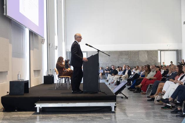 IPA86673261 - Milan, July 14, 2026, Triennale, Press Conference to Introduce the Scientific Committee; pictured: Vincenzo Trione, President of Triennale Milano  Copyright: xFrancescoxEnriquezx xFrancescoxEnriquezx 86673261