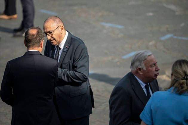 Bastille Day Parade - Place de la Concorde - Paris French Prime Minister Sebastien Lecornu and French Interior Minister Laurent Nunez during the annual Bastille Day military parade on the Champs-Elysees Avenue in Paris on July 14, 2026.Photo by Eliot Blondet ABACAPRESS.COM Paris France France  Copyright: xBlondetxEliot ABACAx