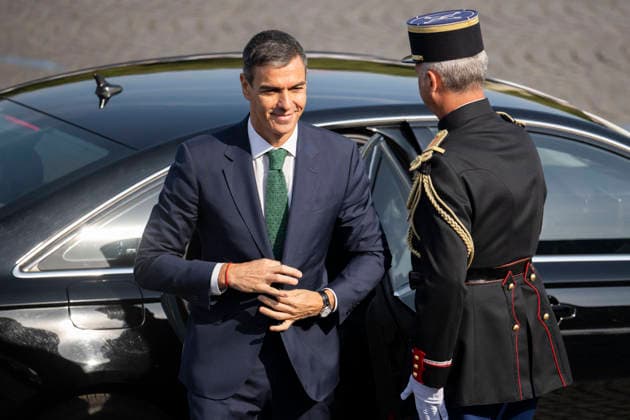 Bastille Day Parade - Place de la Concorde - Paris Spain s Prime Minister Pedro Sanchez during the annual Bastille Day military parade on the Champs-Elysees Avenue in Paris on July 14, 2026.Photo by Eliot Blondet ABACAPRESS.COM Paris France France  Copyright: xBlondetxEliot ABACAx