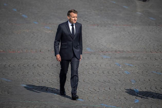 Bastille Day Parade - Place de la Concorde - Paris French President Emmanuel Macron during the annual Bastille Day military parade on the Champs-Elysees Avenue in Paris on July 14, 2026. Photo by Eliot Blondet ABACAPRESS.COM Paris France France  Copyright: xBlondetxEliot ABACAx