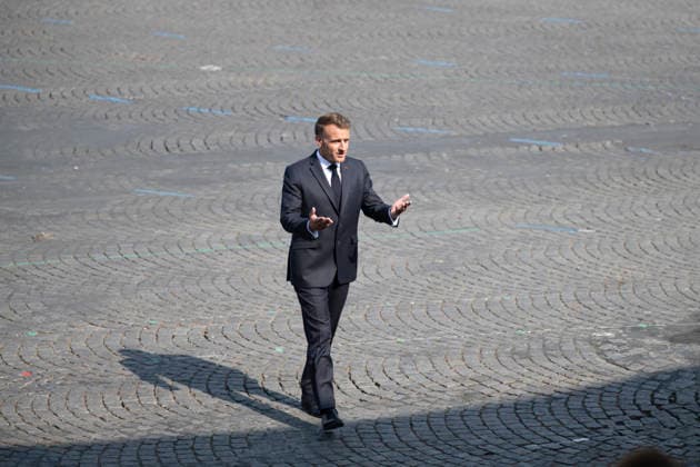 Bastille Day Parade - Place de la Concorde - Paris French President Emmanuel Macron during the annual Bastille Day military parade on the Champs-Elysees Avenue in Paris on July 14, 2026. Photo by Eliot Blondet ABACAPRESS.COM Paris France France  Copyright: xBlondetxEliot ABACAx
