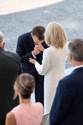 Bastille Day Parade - Place de la Concorde - Paris French President Emmanuel Macron and Brigitte Macron during the annual Bastille Day military parade on the Champs-Elysees Avenue in Paris on July 14, 2026. Photo by Eliot Blondet ABACAPRESS.COM Paris France France  Copyright: xBlondetxEliot ABACAx