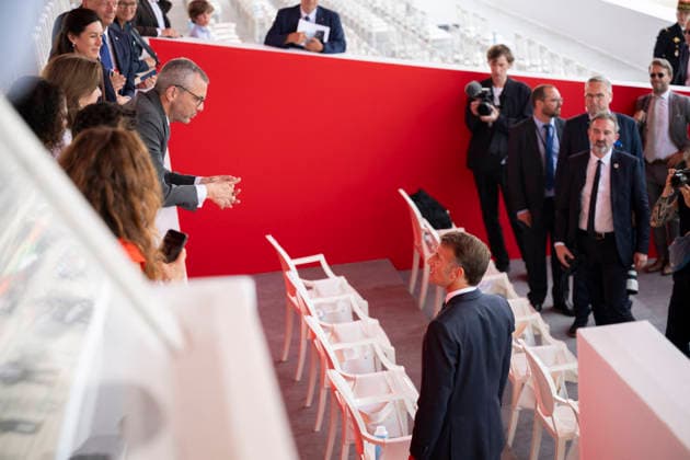 Bastille Day Parade - Place de la Concorde - Paris French President Emmanuel Macron and Alexis Kohler during the annual Bastille Day military parade on the Champs-Elysees Avenue in Paris on July 14, 2026.Photo by Eliot Blondet ABACAPRESS.COM Paris France France  Copyright: xBlondetxEliot ABACAx
