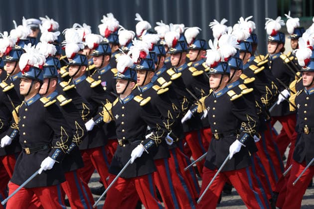 DeÌfileÌ du 14 juillet 2026 Ecole spÃ ciale militaire de Saint-Cyr DeÌfileÌ militaire Ã l occasion de la FÃªte Nationale du 14 juillet 2026 sur les Champs-ElysÃ es Ã Paris. Traditional military parade during the National Day on July 14, 2026, on the Champs-ElysÃ es in Paris.  Copyright: xFabricexChasseryx