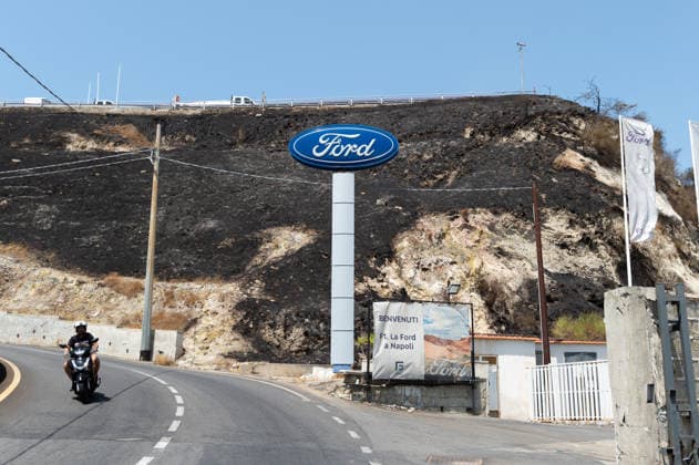 Fire breaks out on Solfatara volcano in Pozzuoli POZZUOLI, ITALY - JULY 14: The aftermath of a wildfire is seen in the Pisciarelli area on the outer edge of the Solfatara volcanic crater in the Campi Flegrei (Phlegraean Fields) volcanic region near Naples, Italy, on July 14, 2026. The fire, which broke out on July 13, burned vegetation across the area as firefighters continued assessment and recovery operations. Eliano Imperato Anadolu Naples Italy. Editorial use only. Please get in touch for any other usage.  Copyright: x2026xAnadoluxElianoxImperatox