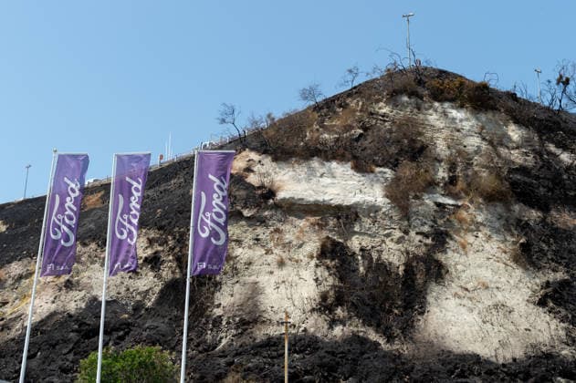 Fire breaks out on Solfatara volcano in Pozzuoli POZZUOLI, ITALY - JULY 14: The aftermath of a wildfire is seen in the Pisciarelli area on the outer edge of the Solfatara volcanic crater in the Campi Flegrei (Phlegraean Fields) volcanic region near Naples, Italy, on July 14, 2026. The fire, which broke out on July 13, burned vegetation across the area as firefighters continued assessment and recovery operations. Eliano Imperato Anadolu Naples Italy. Editorial use only. Please get in touch for any other usage.  Copyright: x2026xAnadoluxElianoxImperatox
