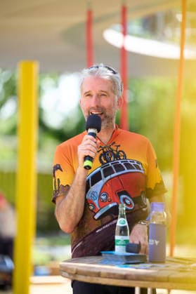Tuebingen Oberbuergermeister Boris Palmer Tuebingen 14.07.2026 Boris Palmer eroeffnet den neuen Teil des Anlagenparks mit Spielplatz. Tuebingen, 14.07.2026 *** Tübingen Mayor Boris Palmer Tübingen, July 14, 2026 Boris Palmer opens the new section of the park, which includes a playground Tübingen, July 14, 2026 Copyright: xEibner-Pressefotox EP_TDS