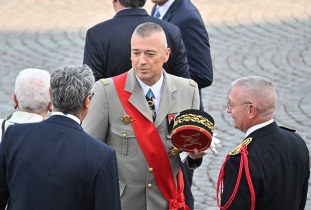 Thierry Burkhard, former Chief of Staff of the Armed Forces President Emmanuel Macron and officials during the July 14 military ceremony in Paris Liewig Jacovides Bestimage President Emmanuel Macron and officials during the military ceremony on July 14 in Paris, France  Copyright: xJacovidesx xLiewigx xBestimagexJacovidesx xLiewigx xBestimagex