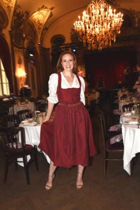 Barbara Meier Model Muenchen 14.07.2026 Silbersaal des Deutschen Theater Vorstellung der diesjaehrigen Wiesn-Barbara Meier praesentiert ihre nachhaltige Dirndl Kollektion - Angermaier X Greenline by Barbara Meier. Foto Muenchen *** Barbara Meier, Model, Munich, July 14, 2026, Silbersaal at the Deutsches Theater, Presentation of this year s Oktoberfest; Barbara Meier presents her sustainable dirndl collection, Angermaier X Greenline by Barbara Meier; Photo: Munich