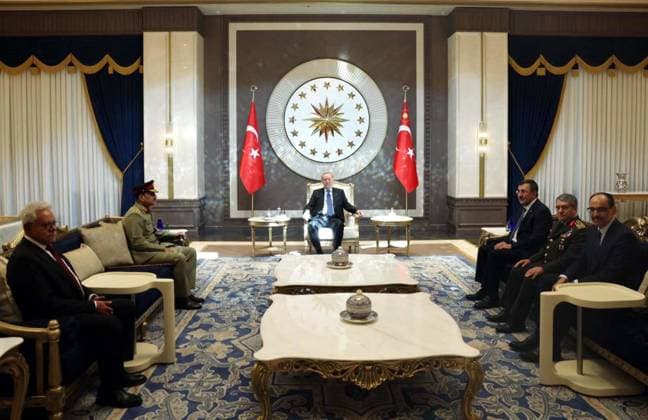 July 14, 2026, Pakistan: Field Marshal Syed Asim Munir and President Recep Tayyip Erdogan Discuss Matters in Ankara Meeting Pakistan  - ZUMAas3_ 20260714_zaf_as3_042 Copyright: xPPIx