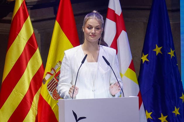 2026 Princess of Girona Awards Ceremony Presided Over by the Royal Family at the Gran Teatro del Liceu in Barcelona Princess Leonor, during the solemn 2026 Princess of Girona Awards Ceremony, on July 14, 2026, in Barcelona, Catalonia, Spain. The iconic Gran Teatro del Liceu hosts this prominent institutional event presided over by Their Majesties the King and Queen, Princess Leonor, and Infanta Sofía, with the aim of recognizing the talent, innovation, and social commitment of the young award recipients. JULY 14, 2026 Kike Rincó Barcelona, Catalonia Barcelona, Catalonia Spain  Copyright: xKikexRinconx 7664636