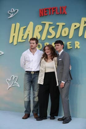 Heartstopper Forever world premiere, Cineworld London Leicester Square, London, UK, 14 July 2026 Kit Connor, guest and Joe Locke at the world premiere of Heartstopper Forever, Cineworld London Leicester Square, London, UK, 14 July 2026., Credit:Liam Daysh-Holmes Avalon United Kingdom, London  Copyright: xLiamxDaysh-Holmesx xAvalonx 1116538682