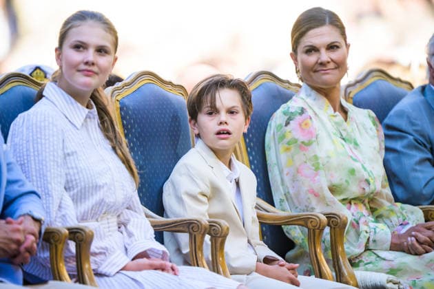 260714 Prinsessan Estelle, prins Oscar och kronprinsessan Victoria under utdelningen av Victoriapriset den 14 juli 2026 i Borgholm. *** July 14, 2026: Princess Estelle, Prince Oscar, and Crown Princess Victoria at the Victoria Prize award ceremony on July 14, 2026, in Borgholm  Copyright: SUVADxMRKONJIC 1079984700st