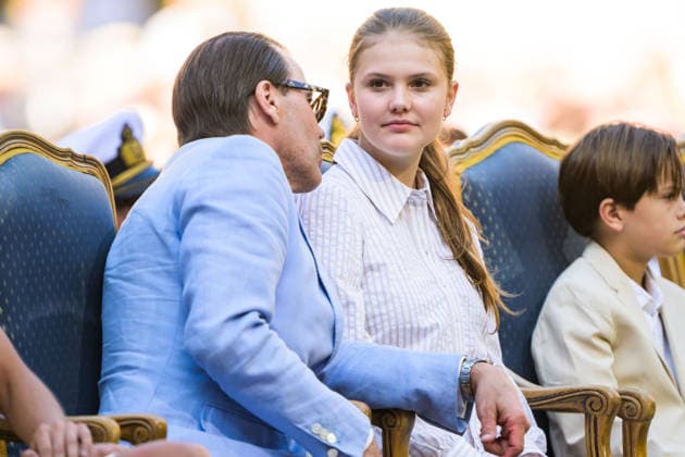 260714 Prins Daniel och prinsessan Estelle under utdelningen av Victoriapriset den 14 juli 2026 i Borgholm. *** July 14, 2026: Prince Daniel and Princess Estelle at the Victoria Prize award ceremony on July 14, 2026, in Borgholm  Copyright: SUVADxMRKONJIC 1079985905st