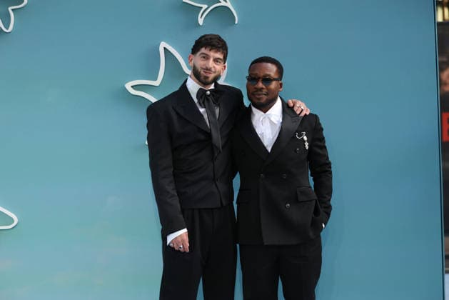 Heartstopper Forever world premiere, Cineworld London Leicester Square, London, UK, 14 July 2026 Nima Taleghani and Fisayo Akinade at the world premiere of Heartstopper Forever, Cineworld London Leicester Square, London, UK, 14 July 2026., Credit:Liam Daysh-Holmes Avalon United Kingdom, London  Copyright: xLiamxDaysh-Holmesx xAvalonx 1116541247