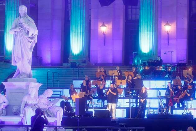 14.07.2026, Alphaville, Sänger Marian Gold, im Konzert live beim Classic open Air 2026, in Berlin, Gendarmenmarkt, Berlin Deutschland, Germany *** July 14, 2026, Alphaville, singer Marian Gold, live in concert at Classic Open Air 2026, in Berlin, Gendarmenmarkt, Berlin, Germany