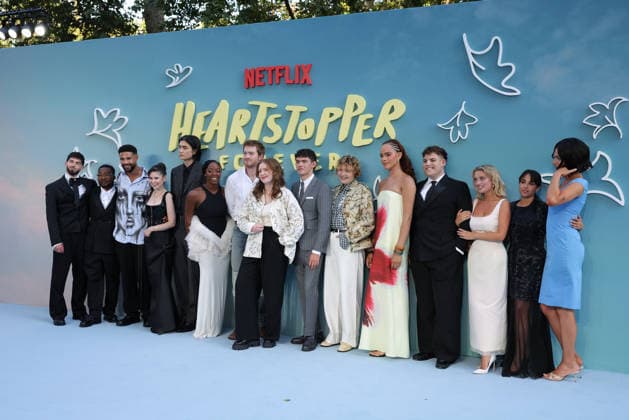 Heartstopper Forever world premiere, Cineworld London Leicester Square, London, UK, 14 July 2026 Nima Taleghani, Fisayo Akinade, Darragh Hand, Jenny Walser, William Gao, Corinna Brown, Kit Connor, guest, Joe Locke, guest, Yasmin Finney, Tobie Donovan, Rhea Norwood and guest at the world premiere of Heartstopper Forever, Cineworld London Leicester Square, London, UK, 14 July 2026., Credit:Liam Daysh-Holmes Avalon United Kingdom, London  Copyright: xLiamxDaysh-Holmesx xAvalonx 1116541487