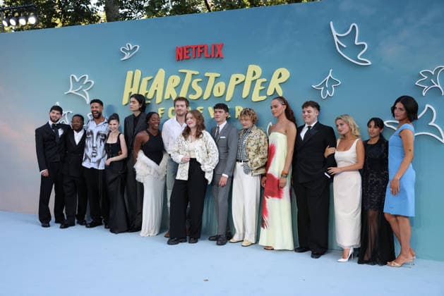 Heartstopper Forever world premiere, Cineworld London Leicester Square, London, UK, 14 July 2026 Nima Taleghani, Fisayo Akinade, Darragh Hand, Jenny Walser, William Gao, Corinna Brown, Kit Connor, guest, Joe Locke, Kizzy Edgell, Yasmin Finney, Tobie Donovan, Rhea Norwood, guest and Bel Priestley at the world premiere of Heartstopper Forever, Cineworld London Leicester Square, London, UK, 14 July 2026., Credit:Liam Daysh-Holmes Avalon United Kingdom, London  Copyright: xLiamxDaysh-Holmesx xAvalonx 1116541475
